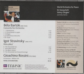 Bartók/ Stravinsky: Concerto For Orchestra / Petrushka CD (Käyt)