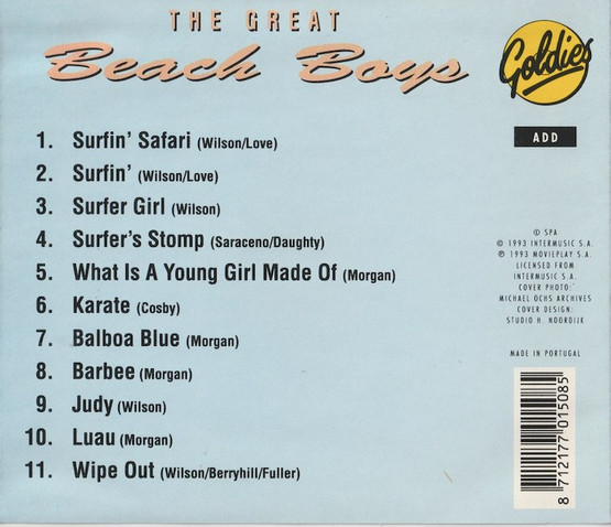 Beach Boys: The Great Beach Boys CD (Käyt)