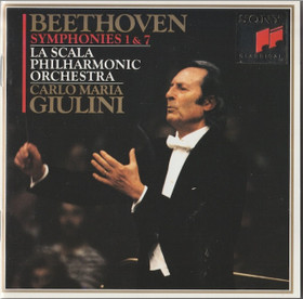 Beethoven / Carlo Maria Giulini: Symphonies 1 & 7. CD (Käyt)