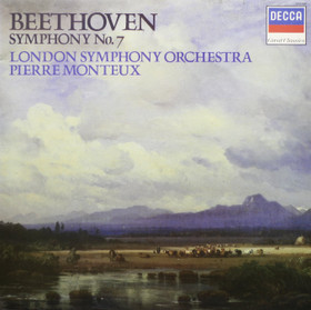 Beethoven / Pierre Monteux: Symphony 7 Op. 92. LP (Käyt)