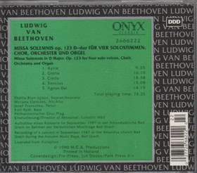 Ludwig van Beethoven: CD2 Onyx Classix CD (Käyt)