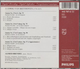 Beethoven / Alfred Brendel: Piano Sonatas CD (Käyt)