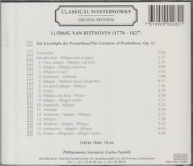 Beethoven / Carlo Pantelli: Die Geschöpfe Des Prometheus CD (Käyt)