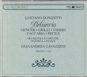Donizetti / Gencer / Grilli / Taddei / Gavazzeni: Belisario 2CD (Käyt)
