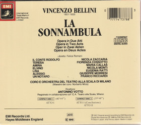 Bellini / Callas / Votto: La Sonnambula 2CD Box (Käyt)
