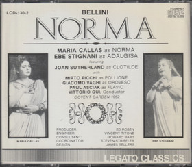 Bellini / Callas / Stignani / Sutherland / Picchi /Gui: Norma 2CD Käyt