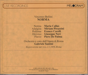 Bellini / Callas / Corelli / De Palma / Santini: Norma CD (Käyt)