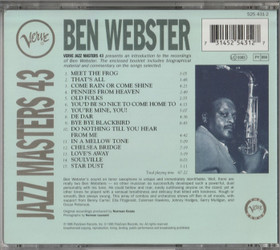 Ben Webster: Verve Jazz Masters 43. CD (Käyt)