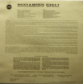 Beniamino Gigli: Beniamino Gigl LP (Käyt)