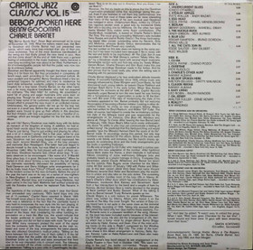 Benny Goodman / Charlie Barnet: Bebop Spoken Here LP (Käyt)