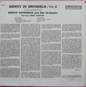 Benny Goodman And His Orchestra: Benny In Brussels Vol. II LP (Käyt)