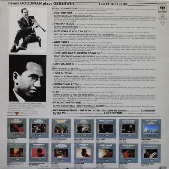 Benny Goodman: Benny Goodman Plays Gershwin LP (Käyt)