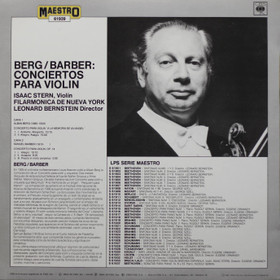 Berg / Barber / Stern / Bernstein: Conciertos para Violin LP (Käyt)