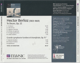 Berlioz: Te Deum / Symphonie Funèbre Et Triomphale CD (Käyt)
