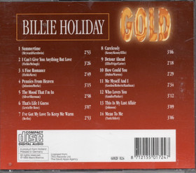 Billie Holiday: Gold CD (Käyt)