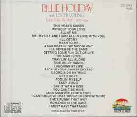Billie Holiday With Lester Young: Lady Day & Prez - 1937-1941. CD Käyt