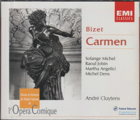 Bizet / Michel / Jobin / Angelici / Cluytens: Carmen 2CD (Käyt)