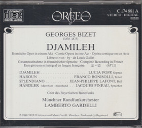 Georges Bizet / Lucia Popp / Lamberto Gardelli: Djamileh CD (Käyt)