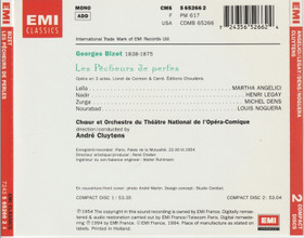 Bizet / Angelici / Legay / Cluytens: Les Pêcheurs De Perles 2CD (Käyt)