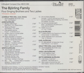 The Björling Family: Four Singing Brothers and Two Ladies CD (Käyt)