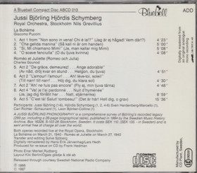 Hjördis Schymberg / Björling: La Bohème / Roméo Et Juliette CD (Käyt)