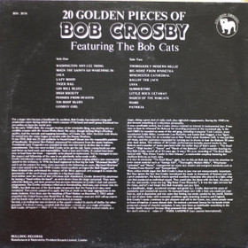 Bob Crosby Featuring The Bob Cats: 20 Golden Pieces Of Bob Crosby LP