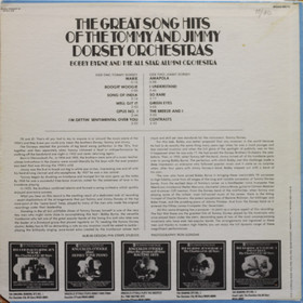 Bobby Byrne: Great Song Hits of The Tommy & Jimmy Dorsey Orchestras LP