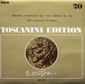 Brahms / Arturo Toscanini: Symphony No. 1 In C Minor, Op. 68 LP (Käyt)