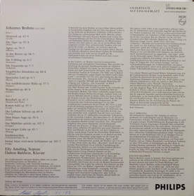 Brahms / Elly Ameling: Elly Ameling Sings Brahms Lieder LP (Käyt)