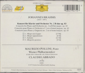Brahms / Pollini / Abbado: Piano Concerto No.2. CD (Käyt)