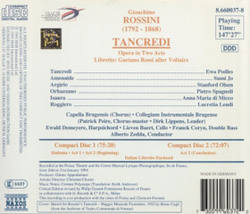 Rossini / Ewa Podles / Sumi Jo / Olsen / Zedda: Tancredi 2CD (Käyt)