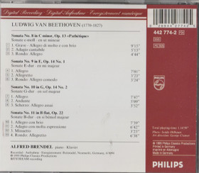 Beethoven / Brendel: Piano Sonatas Op. 13 / Op. 14 Nos. 1 & 2 / Op. 22