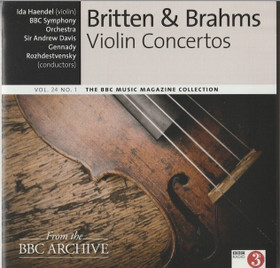 Britten & Brahms: Violin Concertos CD (Käyt)