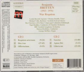 Britten: War Requiem 2CD (Käyt)