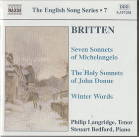 Britten / Langridge / Bedford: The English Song Series 7. CD (Käyt)