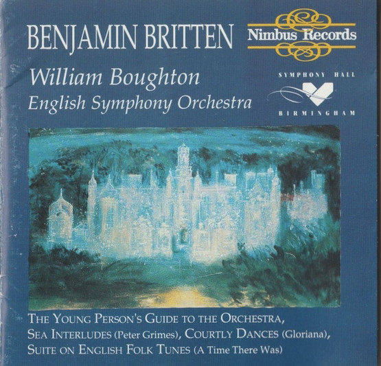 Britten /Boughton: Premiere Recording At Symphony Hall CD (Käyt)