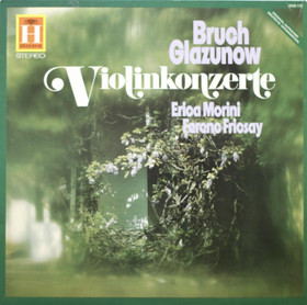 Bruch / Glazunov / Morini/ Fricsay: Violin Concertos LP (Käyt)
