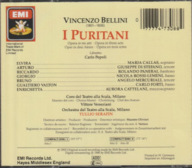 Bellini / Callas / Di Stefano / Serafin: I Puritani 2CD Box (Käyt)