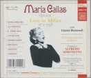 Maria Callas / Simonetto: Recital - Live in Milan 27.9.1956 CD (Käyt)