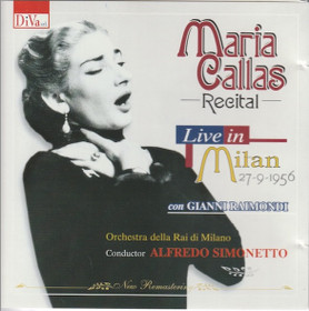Maria Callas / Simonetto: Recital - Live in Milan 27.9.1956 CD (Käyt)