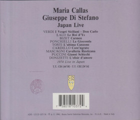 Maria Callas & Giuseppe Di Stefano: Japan Live 2CD (Käyt)
