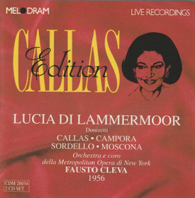 Donizetti / Callas / Campora / Cleva: Lucia di Lammermoor 2CD (Käyt)