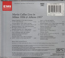 Maria Callas: Live In Milan 1956 & Athens 1957 CD (Käyt)