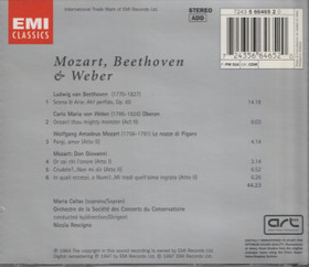 Mozart /  Beethoven / Weber / Maria Callas / Rescigno: Arias CD (Käyt)