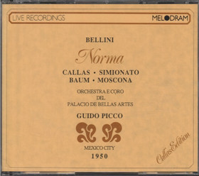 Bellini / Callas / Simionato / Baum / Moscona /Picco: Norma 2CD (Käyt)