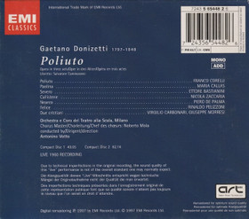 Donizetti / Maria Callas / Corelli / Votto: Poliuto 2CD (Käyt)
