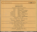 Verdi / Callas / di Stefano / Campolonghi / Mugnai: Rigoletto 2CD Käyt