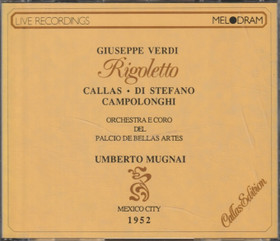 Verdi / Callas / di Stefano / Campolonghi / Mugnai: Rigoletto 2CD Käyt