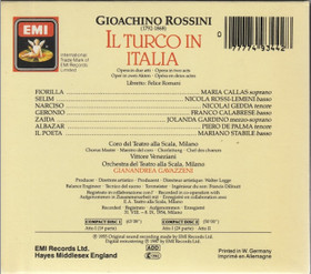 Rossini / Callas / Gavazzeni: Il Turco In Italia 2CD Box (Käyt)