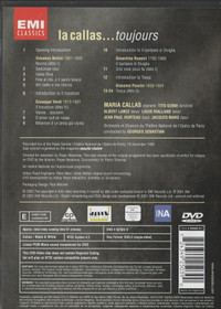 Maria Callas: La Callas...Toujours (Paris 1958) DVD (Käyt)